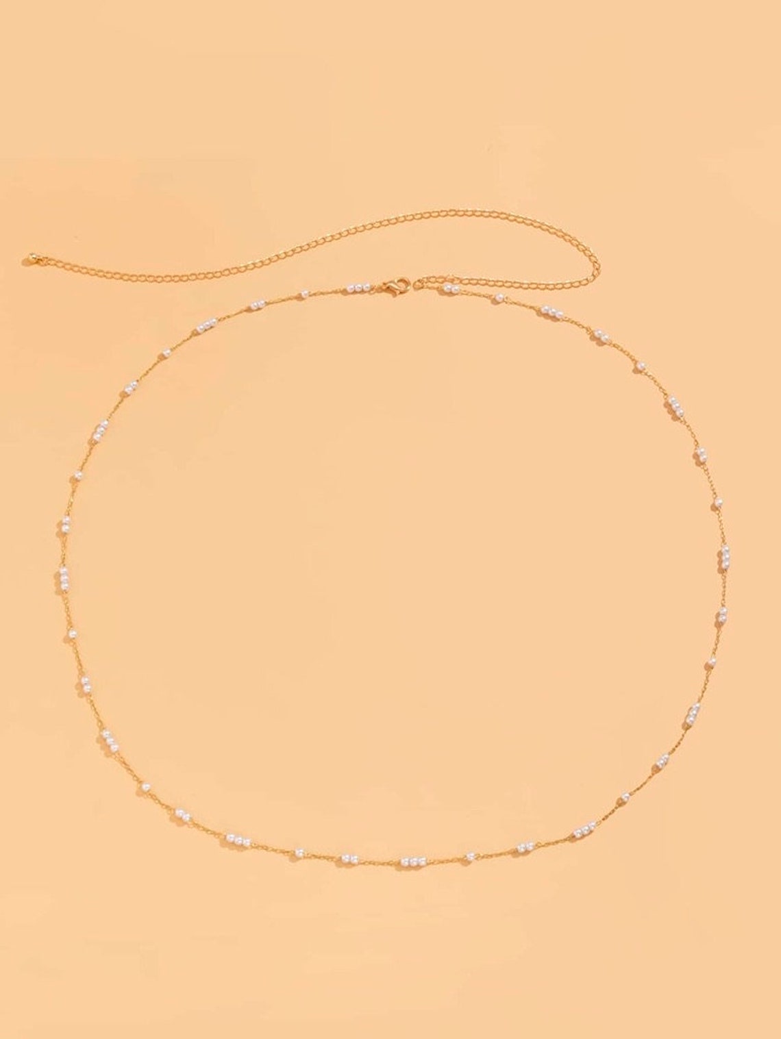 Pearl Waist Chain Gold Belly Chain Body Jewellery Pearl Etsy