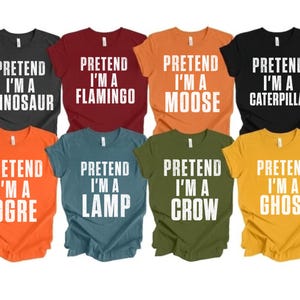 Pretend Im A Lamp Shirt, Custom Funny Halloween Party Group Shirts,Last Minute Halloween Costume For Adults, Pretend I'm A Shirt