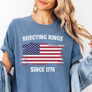 Könige seit 1776 abweisen Pro-Demokratie Shirt, Anti Autoritarismus Shirt, Anti MAGA T-Shirt, Anti Trump Shirt