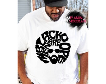 Black Father Shirt Black Men are Dope Father's Day Gift for Black Father Afro Shirt for Black Father Black King with Afro Melanin King Shirt