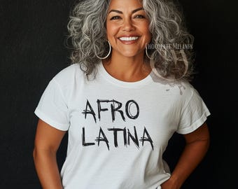 Camiseta Afro Latina, Camiseta del Orgullo Afro Latino, Regalo Afro Latino, Camiseta Melanin Latina, Camiseta Negra Latina Camiseta Cultural