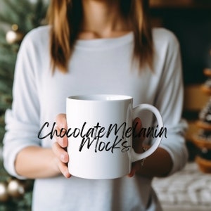 Modell Mug Mockup, 11 oz. Keramiktasse Mockup, weiße Kaffeetasse, digitaler jpg Download
