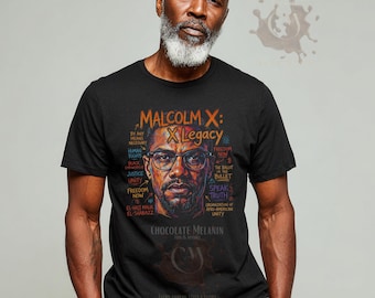 Malcolm X Legacy Shirt | Black History Month T-Shirt | Black Owned Shop | Black Empowerment Tee | Civil Rights Shirt