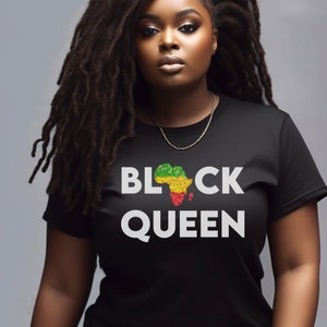Black Mom Shirt, Mother&#39;s Day Shirt, Gift for Black Queen Shirt,  Melanin Shirt for Black Women, Black Girl Shirt, Plus Size Shirt