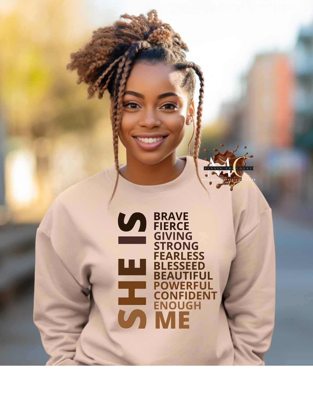 Black Woman Sweatshirt Black Girl Shirt She is Sweatshirt - Etsy