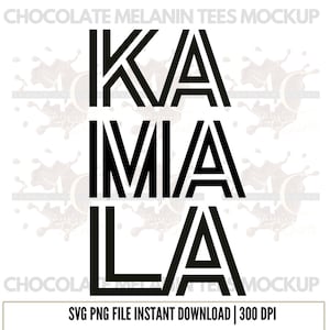 Retro Kamala PNG, Komma La Kamala für Präsident, Kamala La Cricut SVG-Datei, Kamala svg png für Sublimation, Frauenpower