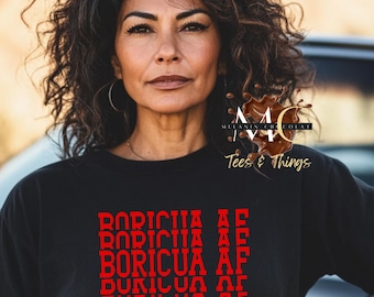 Boricua-shirt, Boricua AF-shirt, Puerto Ricaans shirt, latina-shirt, Moederdagcadeau, cadeau voor Puerto Ricaanse moeder