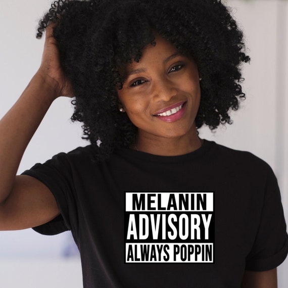 Melanin Poppin African American Pride Watercolor Floral Tee Melanin Poppin African American Pride Watercolor Floral Tee