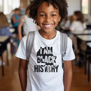 Kids Black History Shirt, Youth I Am Black History Shirt, Girls Black History Month Tee, Boys Black History Month Shirt, Africa Tshirt