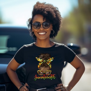 Shirt for Juneteenth, Black Culture Shirt, Black Woman Shirt, Black History Shirt, Blessed Shirt, Freedom Shirt,  Christian Shirt