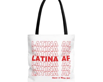 Latina cadeau, Latina herbruikbare draagtas boodschappentas, Latina geleerde, cultuur draagtas, cadeau voor Spaanse vrouw, Latina vrouw cadeau, Moederdag