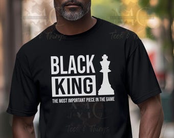 Camiseta de padre negro, camiseta de rey negro, camiseta de hombre negro, camiseta del Día del Padre, camiseta de historia negra, camiseta afroamericana, tiendas propiedad de negros