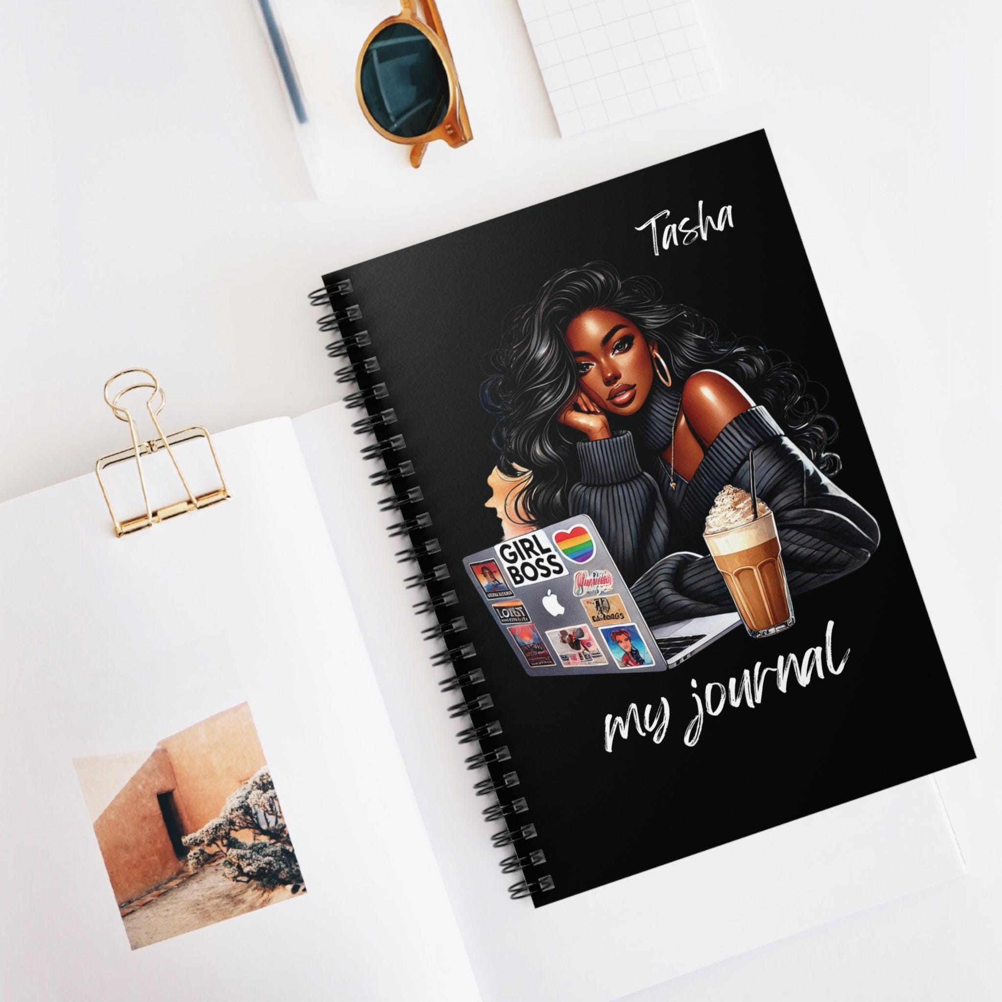 Black Girl Journal, Personalized Journal for Black Women, Christmas ...