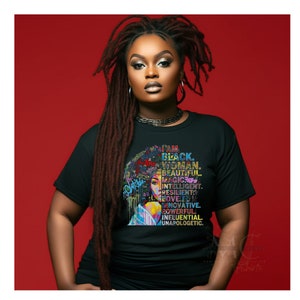 Black Queen Shirt, African American Woman, Black Girl Magic, Afro Woman, Black Girl Shirt, I Am Black Woman Shirt