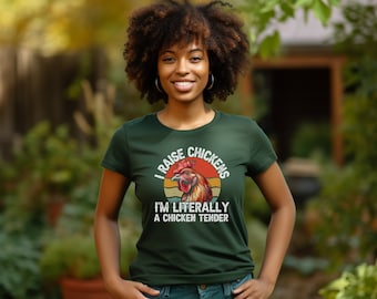 Funny Chicken Shirt, Chicken Mom Shirt, Mother's Day Shirt, Farmers Shirt, Chicken Tender Shirt, Crazy Chicken Lady Shirt, Gardeners Shirt