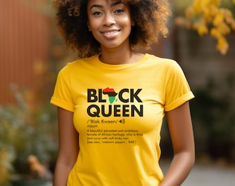 Camicia Regina Nera, Magia della Ragazza Nera, Empowerment delle Donne Nere, Camicia Donna Nera, Donna Afro, Afro-Americana, Camicia Ragazza Nera, Di Proprietà Nera