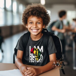 Kids Black History Shirt, Youth I Am Black History Shirt, Black Boy Shirt, Black Girl Shirt, Black Lives Matter Shirt, Black Excellence Tee