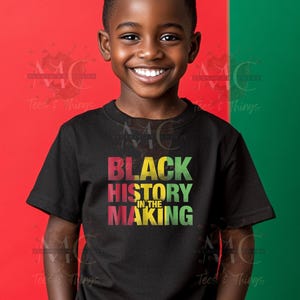 Kids Black History Shirt, Youth Juneteenth Shirt, Black Boy Shirt, Black Girl Shirt, Kids Black Pride TShirt, Black Owned Shops