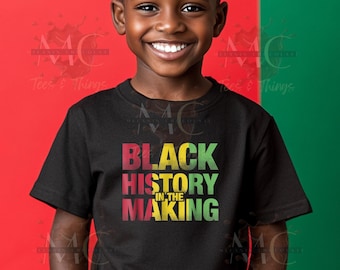 Camiseta infantil de historia afroamericana, camiseta juvenil Juneteenth, Orgullo negro, envío gratis