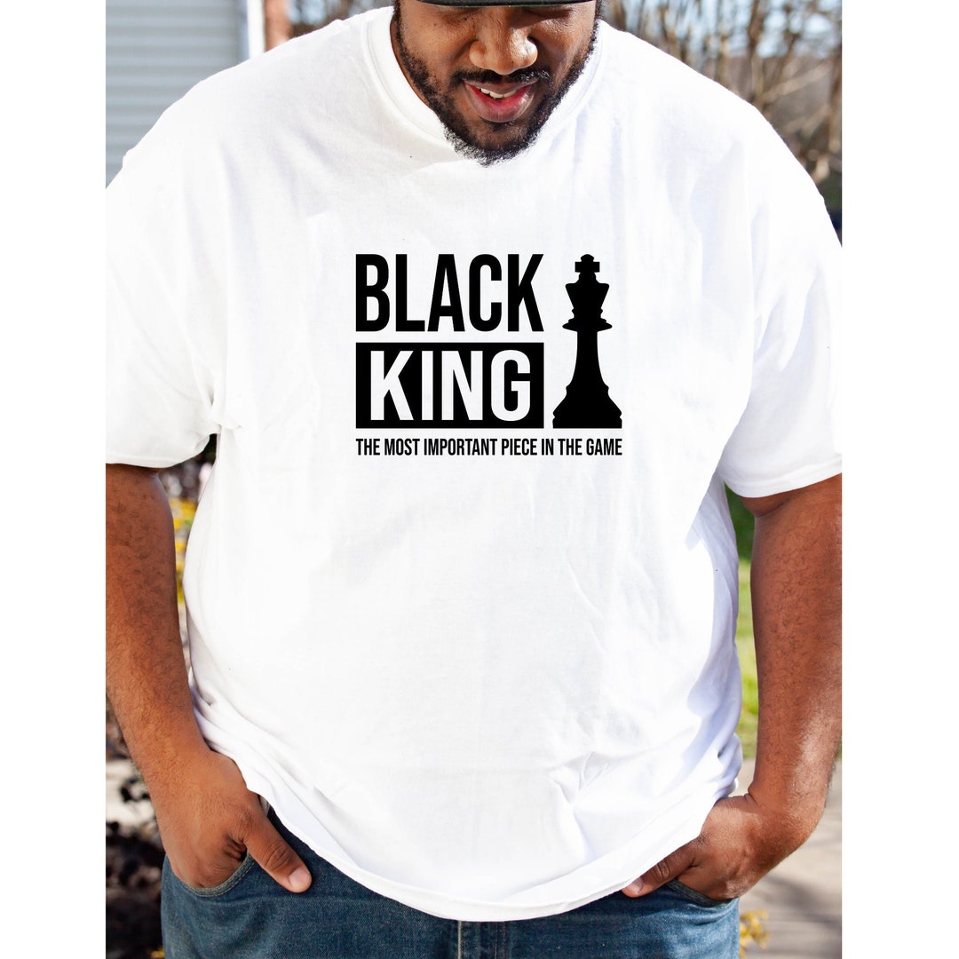 Gift for Black Father Black King Shirt Black Man Shirt Etsy