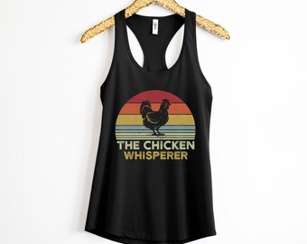 Tank Top, Chicken Mom Summer Tank, Funny Chicken Mom, Gift for Chicken Mom Gift, Retro Graphic Tank Top, Crazy Chicken Lady