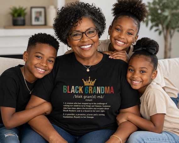 Black Grandma Shirt, Plus Size Shirt for Grandma, Gift for Black