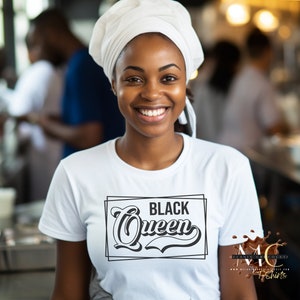 Black Queen Shirt, Black Woman TShirt, Black Girl Magic Shirt, Melanin Queen T-Shirt, Black Woman Apparel, Plus Size Shirt