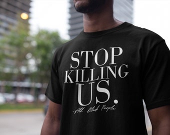 Stop Killing Us Black Lives Matter Black Pride Womens Tri-Blend Tank Top 