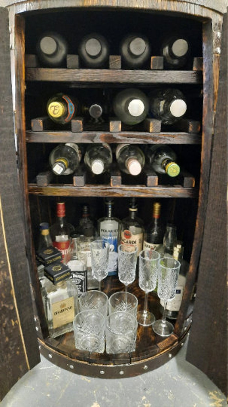 Oak Barrel Drinks _whisky Oak Barrel Bar _handmade Etsy