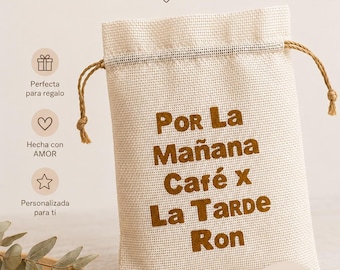 Bolsas de regalo inspiradas en DTMF - Por la mañana Café por la Tarde Ron