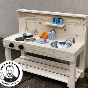 cheaper at www.tommywood.de outdoor mud kitchen "sweet dwarf"