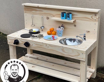cheaper at www.tommywood.de outdoor mud kitchen "sweet dwarf"