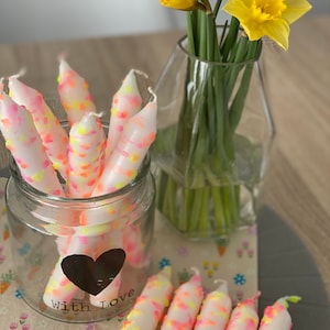 CONFETTI Dip Dye Candles | Neon party popper _ from www.tommywood.de