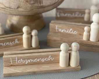 tommywood.de fotobalk | Beeldbalk | Houten kaarthouder met print | gepersonaliseerd | Ansichtkaartenhouder | Foto houder