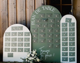Wedding seating chart sticker