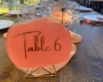 Table number stickers