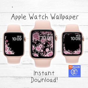 Apple Watch Wallpaper, Flower Wallpaper, Apple Watch Face, Set of Three, Watch Background, Apple Watch Face Design, Apple Watch Accessories