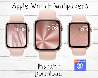 Apple Watch Wallpaper, Rose Gold, Apple Watch Face, Set van drie, Watch Achtergrond, Apple Watch Face Design, Apple Watch Accessoires