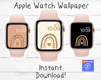 Apple Watch Wallpaper, Leopard Wallpaper, Apple Watch Face, Set of Three, Watch Background, Apple Watch Face Design, Apple Watch Accessories