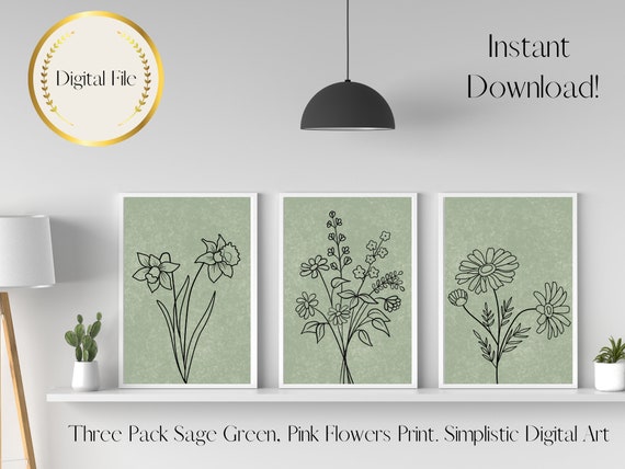 Pale green wall art deals
