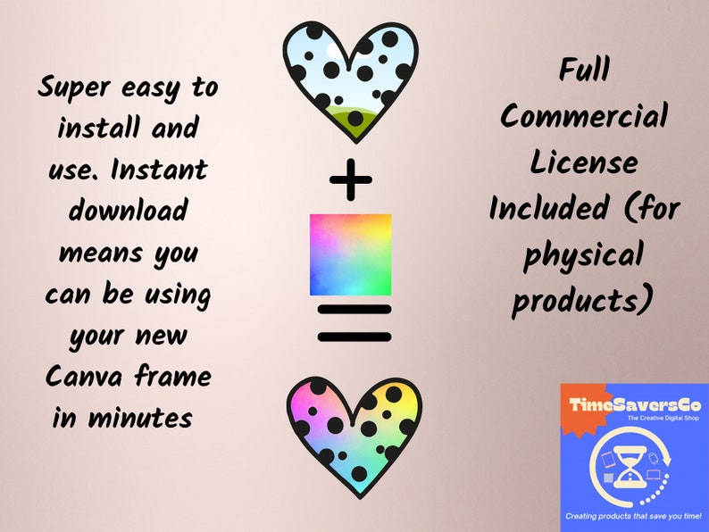 Canva Frame Bundle, Heart Canva Frame, Create Your Own Heart Png Files ...