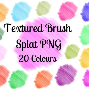 Textured Brush stroke PNG bundle, Brush Splatter Sublimate Background, PNG for sublimation elements, digital download, Background png