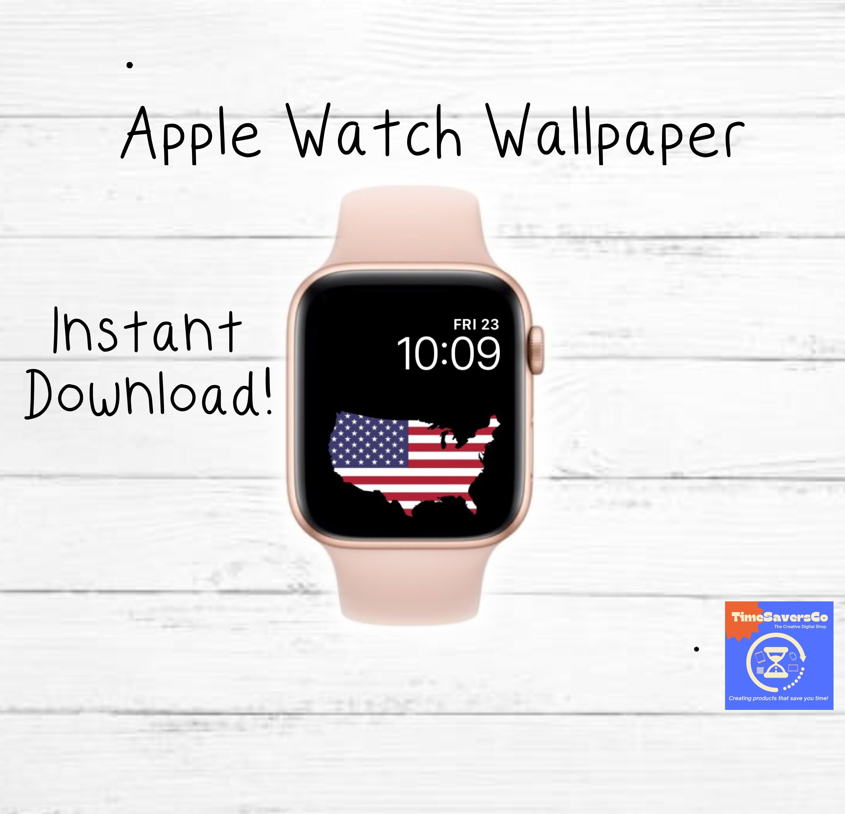 4th of July Apple Watch Wallpaper American Map Watch | Etsy