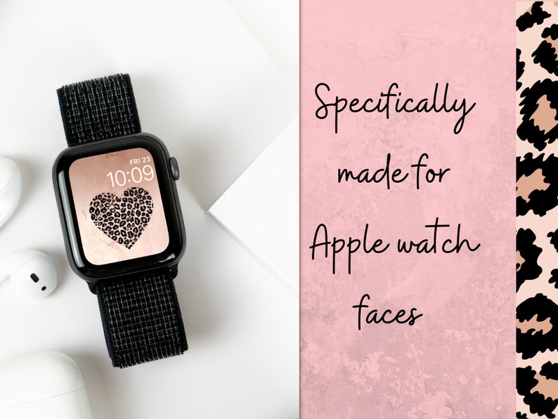 Apple Watch Wallpaper Leopard Wallpaper Apple Watch Face Etsy