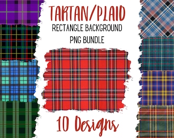 PNG bundle tartan sublimation background, 10 tartan fabric design, Sublimate Background, Plaid sublimation element, Instant digital download