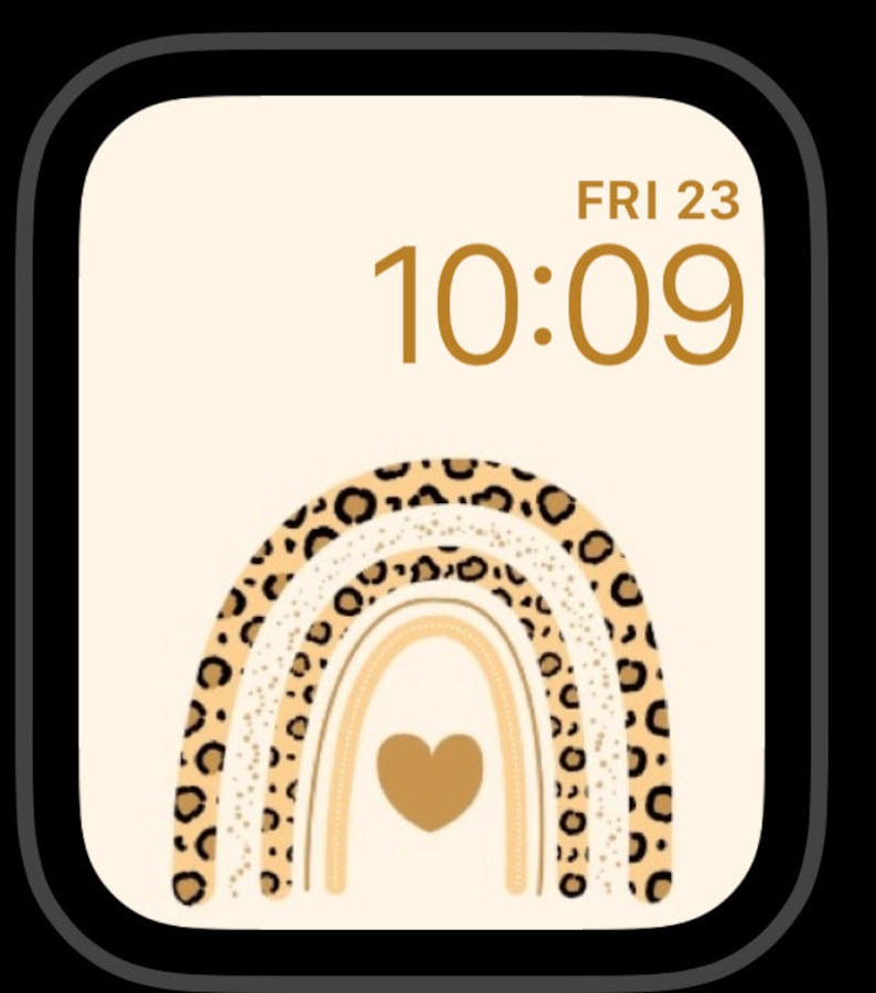 Apple Watch Wallpaper Leopard Wallpaper Apple Watch Face Etsy