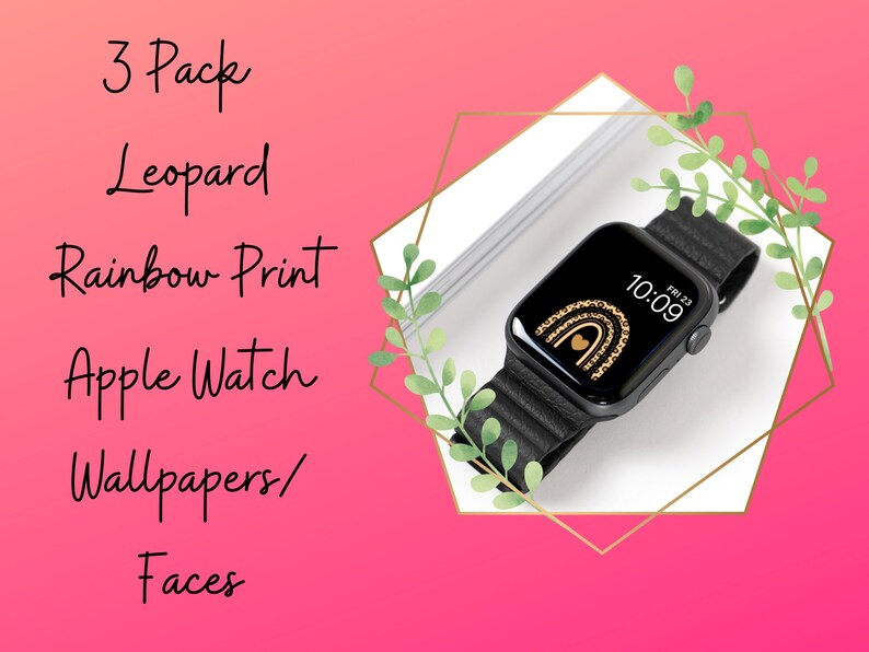 Apple Watch Wallpaper Leopard Wallpaper Apple Watch Face Etsy
