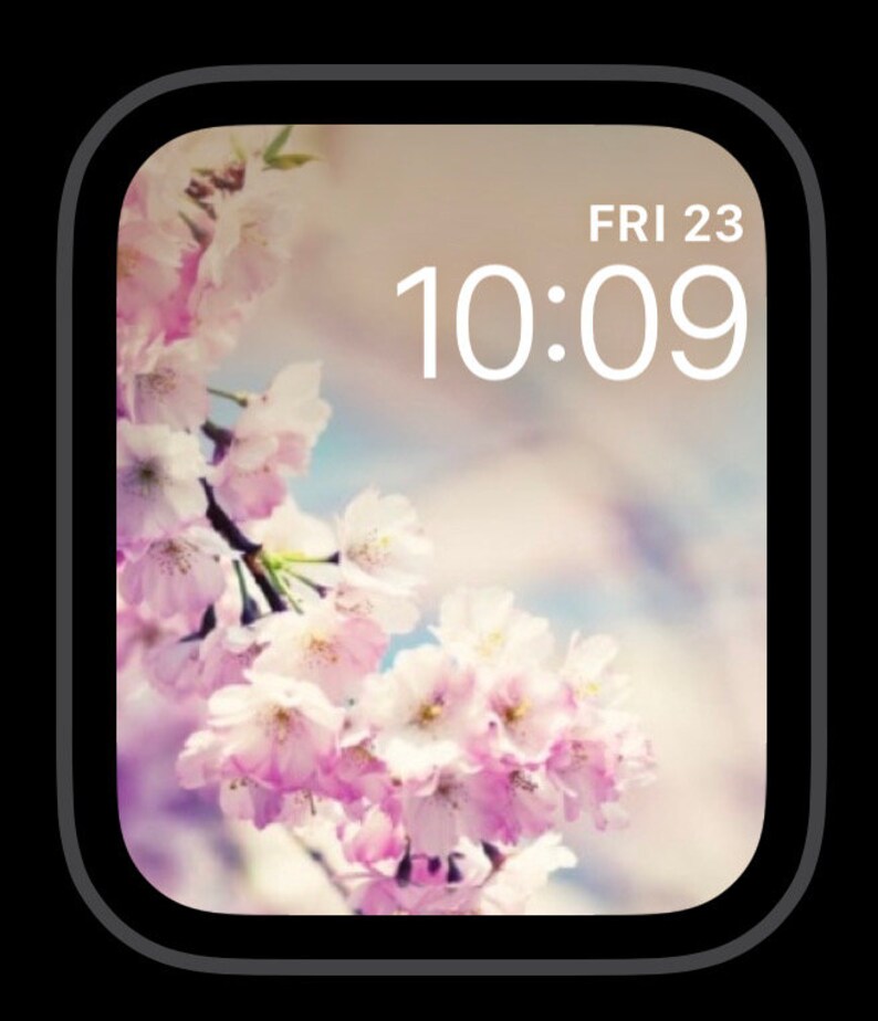 Apple Watch Wallpaper, Spring Wallpaper, Apple Watch Face, Set of Three ...