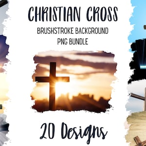 Background PNG bundle religion, Christian sublimation file, Cross background, brushstroke background png bundle, Christianity png bundle