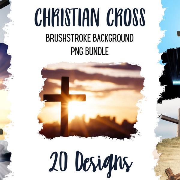 Background PNG bundle religion, Christian sublimation file, Cross background, brushstroke background png bundle, Christianity png bundle